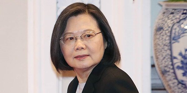 總統蔡英文發表元旦談話。圖/姚志平