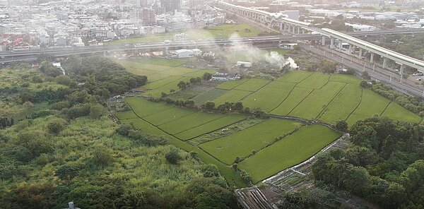 露天燃燒空拍。圖/台中市環保局提供