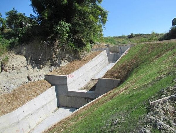 大內區竹湖六雙溪野溪治理完工。圖/台南市水利局提供