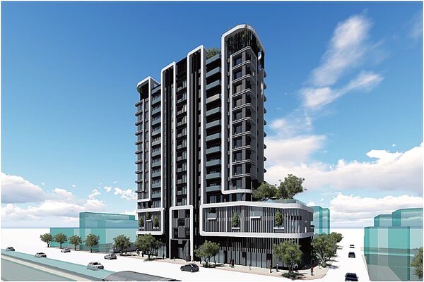 未來該公辦都更案除了打造地上15層、地下3層的住宅大樓外,還將有現代化的智能圖書館、活動中心及公共托老中心,並有推廣在地文化的店鋪。圖/新北市府