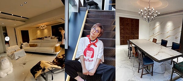 遇疫情裝修磨一年！藍心湄「瑞安璞石」豪奢內部曝光　一體成型家具「用吊的」