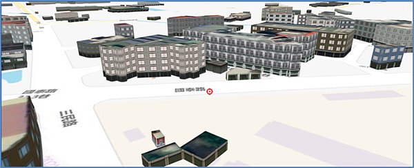 建物成果圖不再是平面，台南打造3D地籍圖。圖／台南市地政局提供