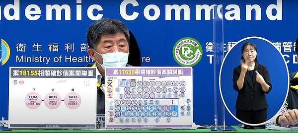 高雄出現不明感染源的指標個案,目前正在進行疫調中。圖/取自疾管署直播