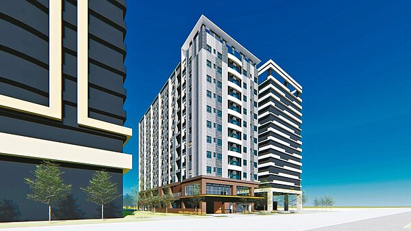 板橋江翠段青年社會住宅示意圖。圖/新北市城鄉局提供