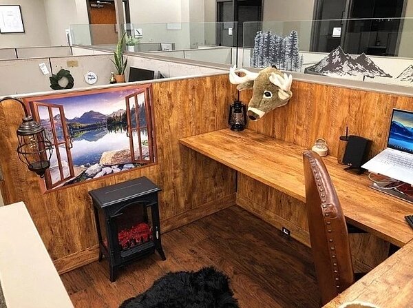 國外一名公司執行長在推特分享自家員工的創意之舉。圖/取自推特