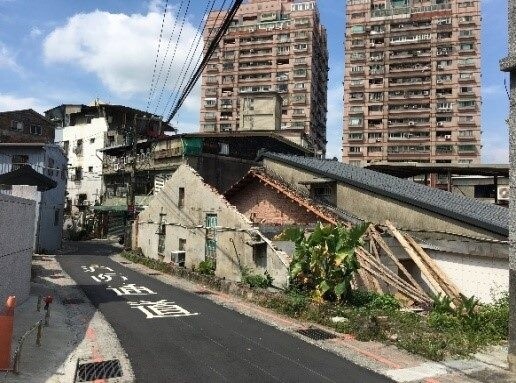 北投危老建案施工前。圖／建管處提供