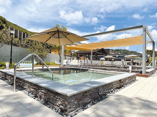 羅浮溫泉湯池。圖/桃園市觀旅局提供