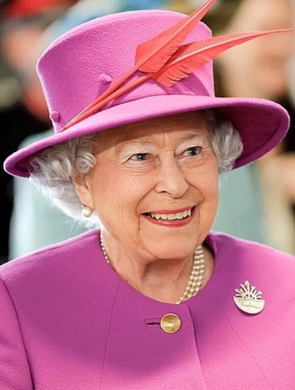 英國女王伊麗莎白二世5日宣布，她「真誠願望」王儲查理王子登基時，他的妻子卡蜜拉將成為皇后。圖／維基百科