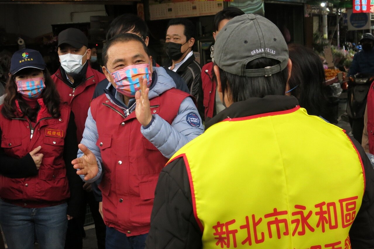新北市長侯友宜視察防疫。記者李成蔭/攝影