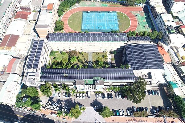 中市太陽光電推動有成,110年建置量六都第三。圖/中市府提供
