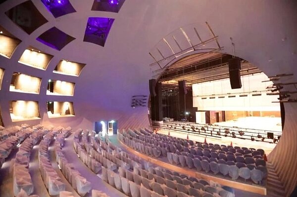 台北表演藝術中心800席的球形鏡框式及多形式中型劇場。圖／聯合報