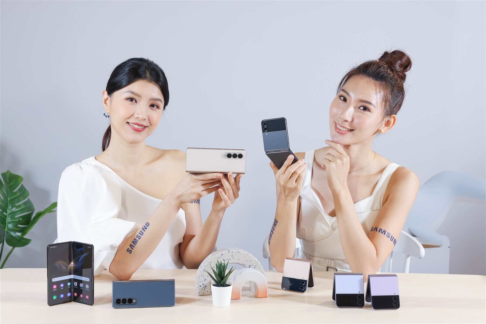 三星發表全新超旗艦摺疊手機Samsung Galaxy Z Fold4、Galaxy Z Flip4。記者／吳致碩攝影 