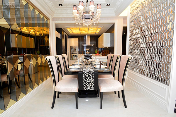 客廳,餐桌,餐廳,遠雄山崎,樣品屋,奇岩重劃區,預售屋。(好房News記者 陳韋帆/攝影)