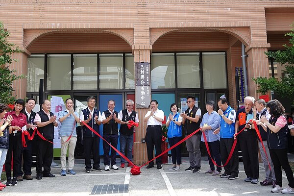 新竹縣政府與北埔鄉公所合力興建北埔村、南興村及大湖村三村聯合活動中心，16日順利啟用。圖／新竹縣政府提供