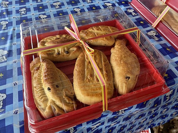 台南市位在中西區百年老店「永瑞珍」餅舖主要從事寺廟慶典祭祀所需糕點。圖/記者修瑞瑩攝影