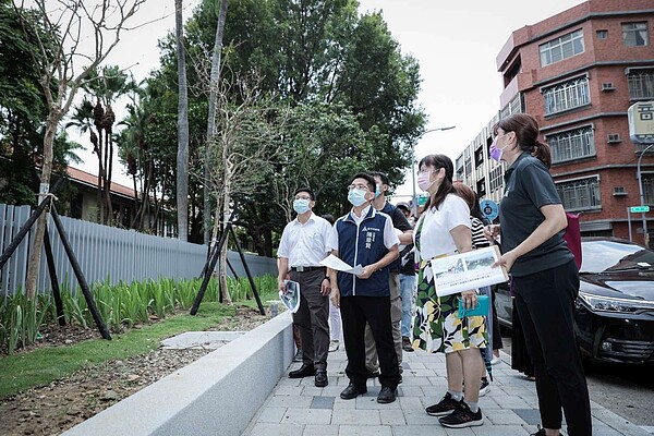 新竹國小全新通學步道預計9月底完工。圖／新竹市政府提供