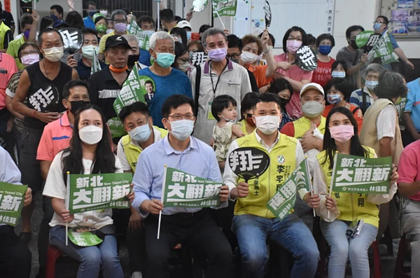 民進黨新北市長參選人林佳龍昨天晚上出席「新北大翻新 議員逗陣拚」林口座談會。記者江婉儀/攝影