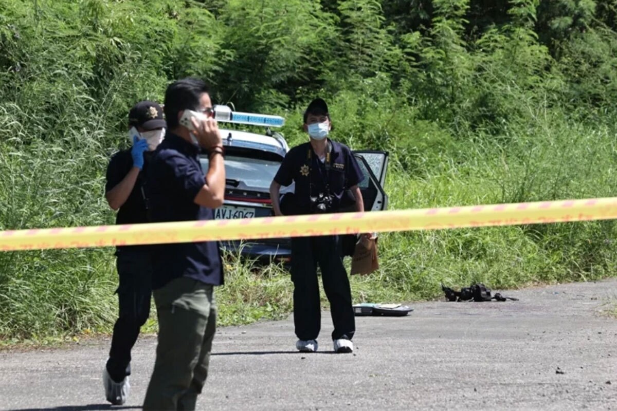 台南市昨天發生二名警員遭凶嫌殺害現場。記者劉學聖／攝影 