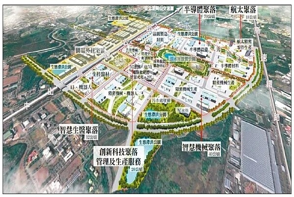 喜迎下一個護國神山 「北淡水港平、南高雄橋科」新市鎮產業廊帶衝刺中 南部科學園區高雄(橋頭)第二園區。圖/營建署提供