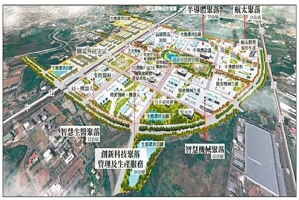 南部科學園區高雄（橋頭）第二園區。圖／營建署提供