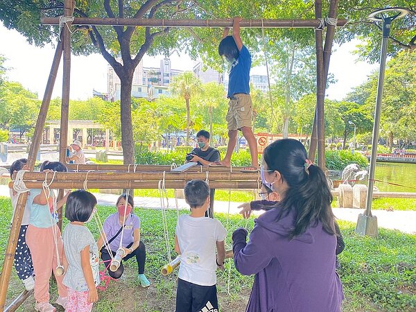 中市「北兒心樂園」參與式設計工作坊,營造孩子們的快樂天堂。圖/中市府提供