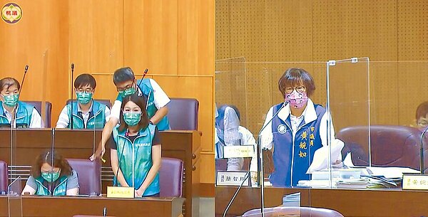 桃園今年停用22個資訊系統近6千萬打水漂,市議員黃婉如認為資科局應負起監督之責。(陳夢茹翻攝)