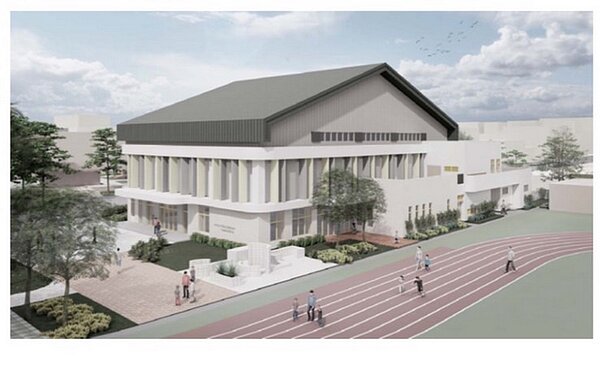 文昌國小多功能活動中心完工模擬圖。圖/教育局提供