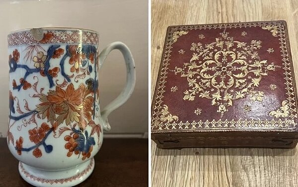 拍賣師漢森在二手店找到的這幾樣骨董可以售出幾十倍的價格。圖/擷自漢森推特帳號