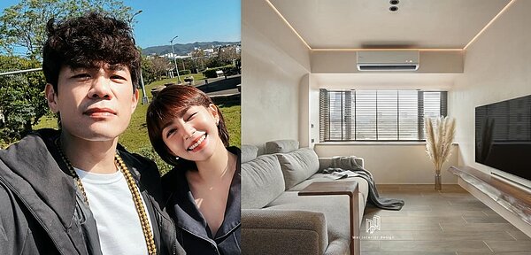 陳志強和老婆曾智希日前於臉書上曝光愛巢重新裝潢的樣貌。圖／擷取曾智希臉書