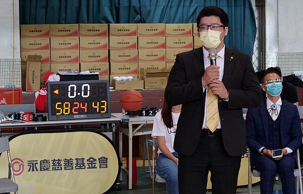 永慶房屋部協理朱耆宏代表出席開幕式,勉勵參賽者發揮團隊合作精神,全力爭取好成績。圖/永慶房產集團提供