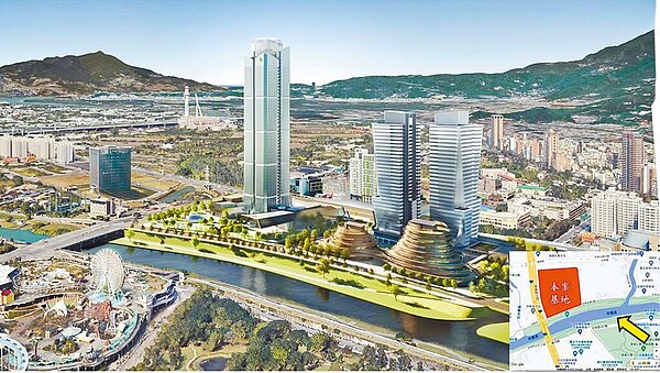 台北市北投區軟橋段91地號新建工程,為北士科首個進入環評並通過的開發案。圖為建設模擬圖。(北市環保局提供/張芷瑜台北傳真)