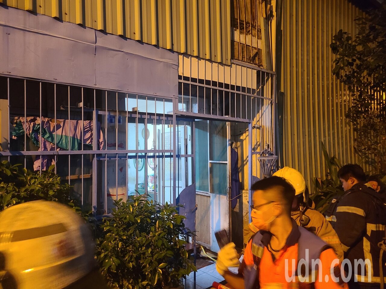 台南市東區民宅電線走火爆裂，1人受傷。記者黄宣翰/攝影 