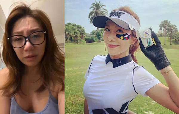 佩甄今早收拾好心情,和好友們享受揮桿樂趣。圖/摘自臉書