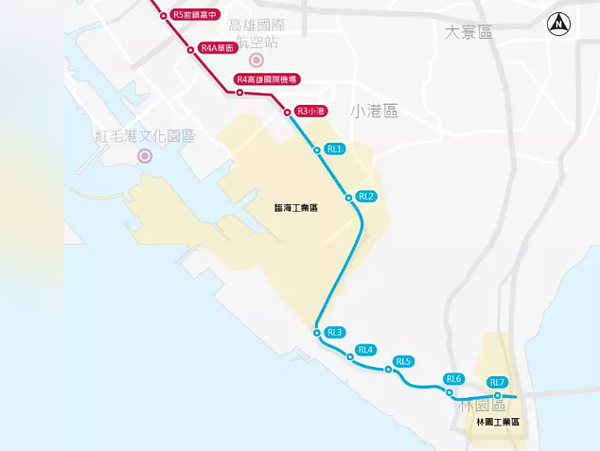 小港林園線共設7座車站。圖／高市府提供