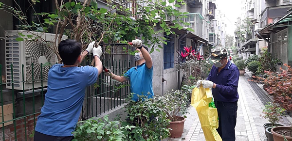 美化整治防火巷工程圖片擷取自精忠幸福站臉書
