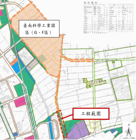 南科特定區拓寬南137線道路。圖/台南市府提供
