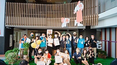 台中北屯好宅入住,誠品生活時光店進駐。圖/台中市住宅處提供