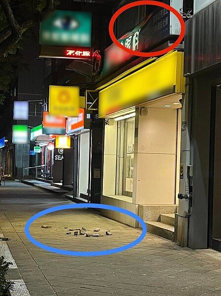 台北市士林區疑似有男子從7樓樓頂丟下大磚頭,幸好無砸傷人,但嚇壞接送幼兒園家長、小孩,警方獲報全案朝傷害罪嫌偵辦中。圖/取自臉書天母幫