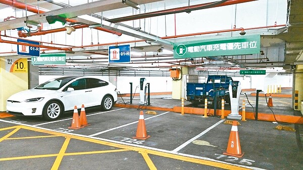 北市電動車格差別費率僅限北市府自營停車場,委外廠商每月需額外赴28萬電費,哭訴有淚無路訴。聯合報系資歷照