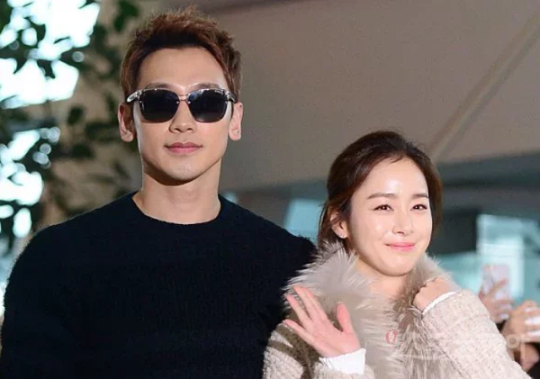 Rain(左)和金泰希結婚5年,育有兩個女兒。圖/摘自donga.com