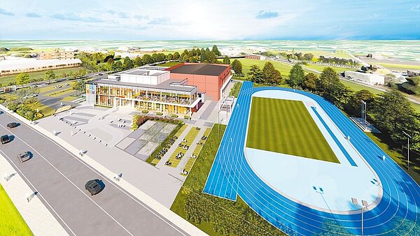 繼彰化市、員林市運動中心開幕後,彰化縣和美鎮將迎來全彰第3座全民運動館,8日在彰化縣長王惠美的見證下,和美全民運動館舉行動土儀式。(彰化縣政府提供/吳建輝彰化傳真)