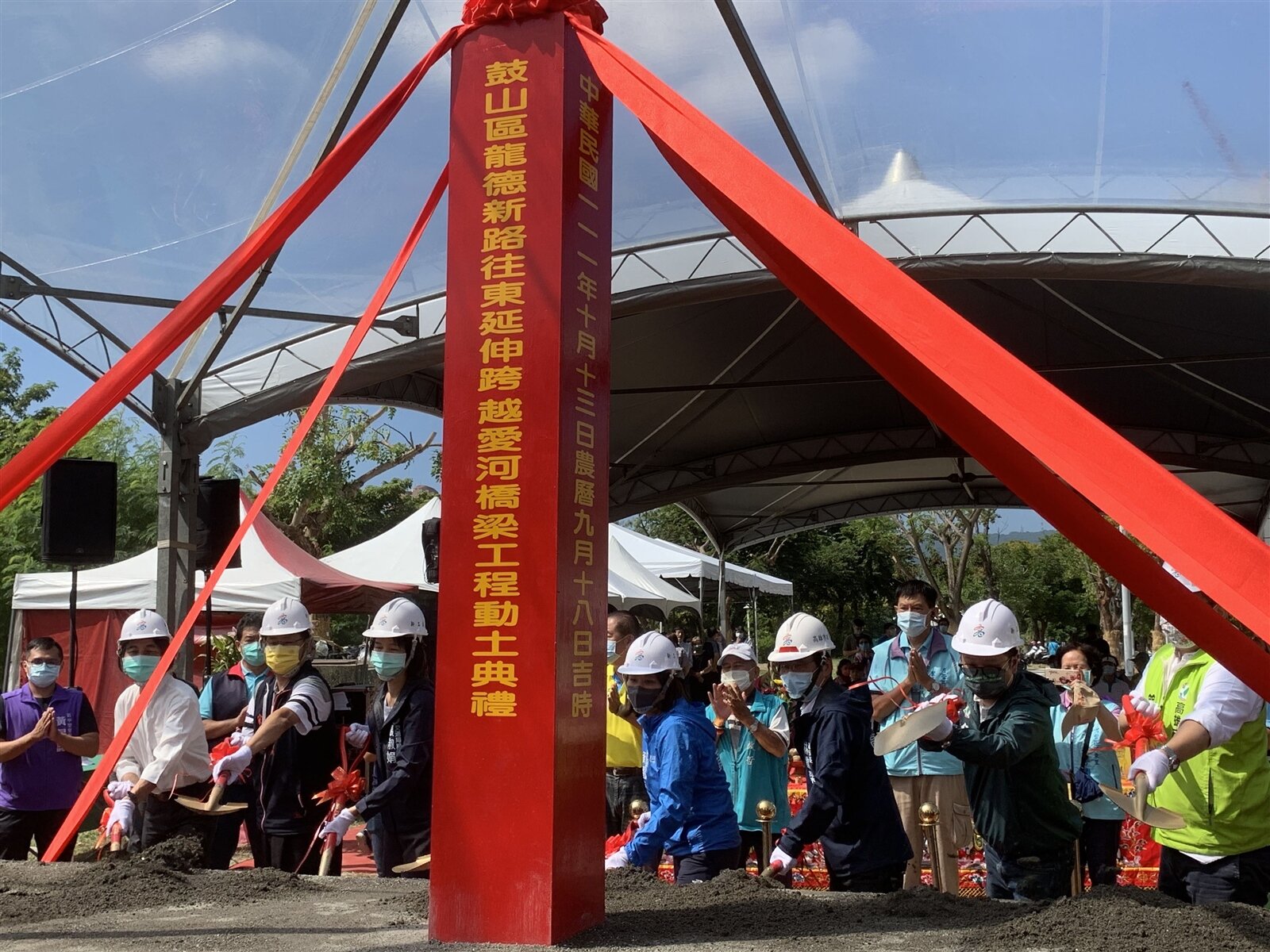 大順商圈車潮有解,龍德新路東延工程動土。圖/高雄市府提供