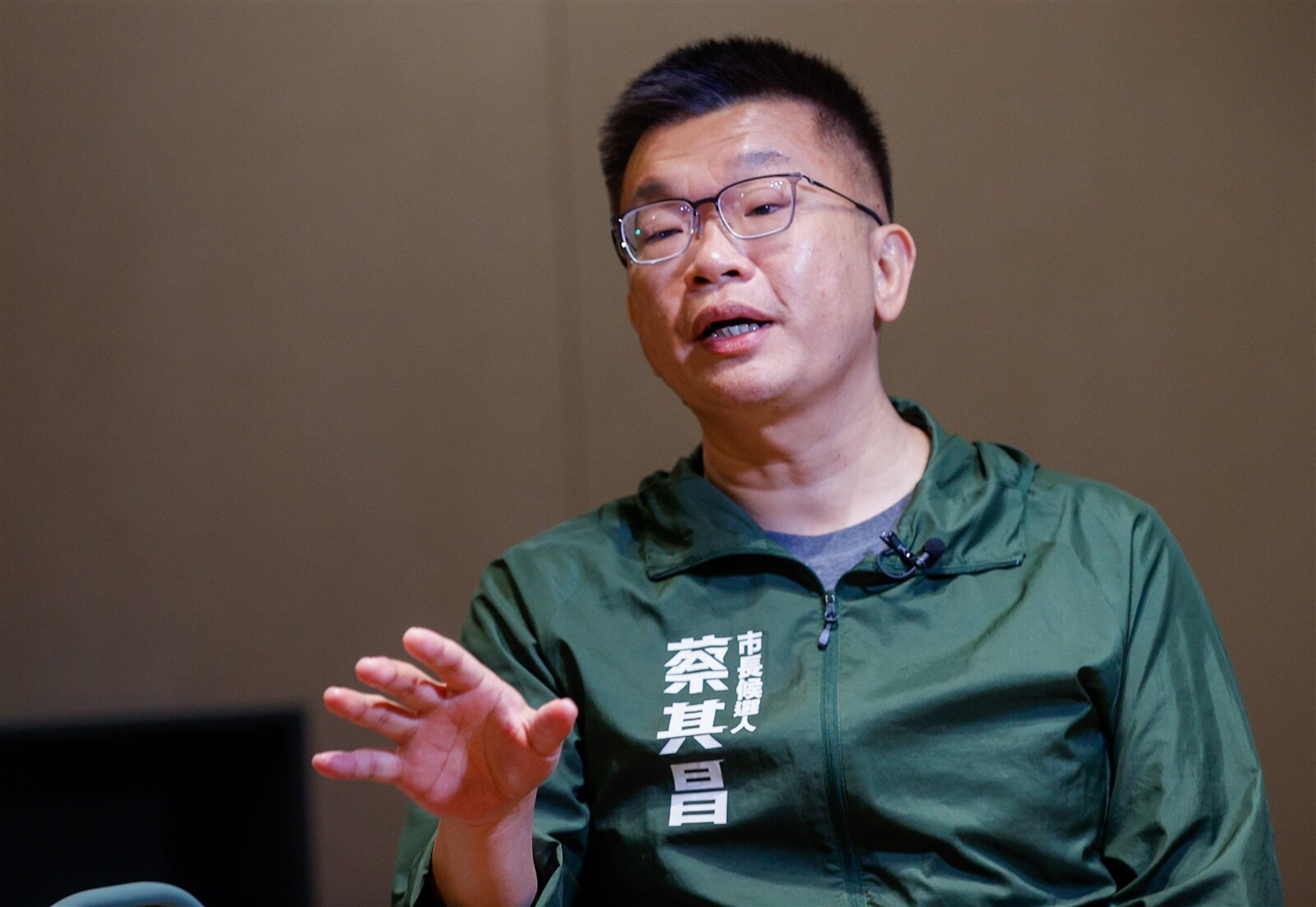 民進黨台中市長參選人蔡其昌。記者黃仲裕/攝影