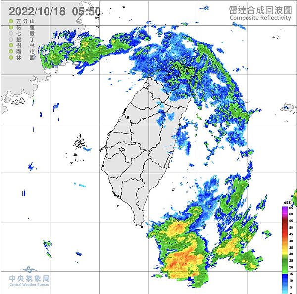 15日至17日因「共伴效應」發威， 3天的最大累積雨量為台北擎天崗1850毫米。圖／氣象局提供