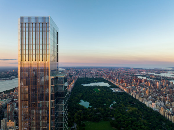 全球最高的豪宅頂樓戶「中央公園塔」以美金2.5億，台幣80.67億元出售。圖／SERHANT. Studios提供