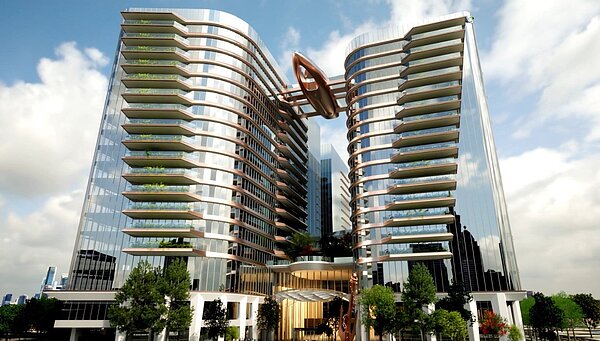 京華廣場3D外觀示意圖。圖／業者提供