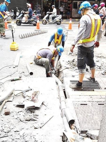 電纜地下化施工。圖/取自「中山大同樂生活 X 有你有我」臉書
