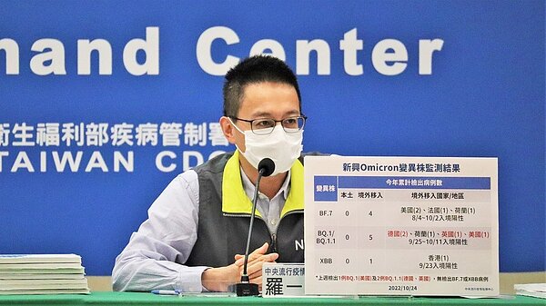 醫療應變組副組長羅一鈞。圖/指揮中心提供