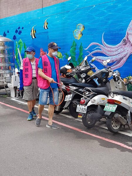 富民里社區大清消。圖/陳清泉提供