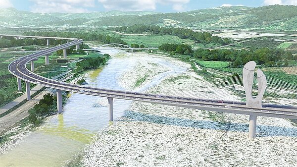 東勢豐原快速道路模擬圖。圖／中市府提供